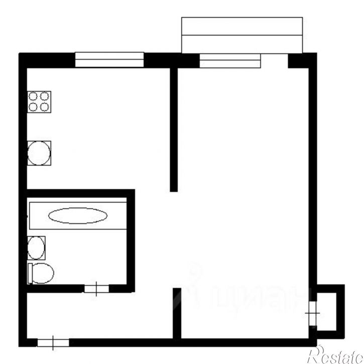 1-комн квартира улица Анциферова, 33А,  д. 33А