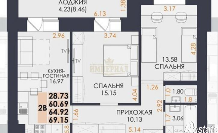 2-комн квартира в новом доме бульвар Ураева, 4А,  д. 4А