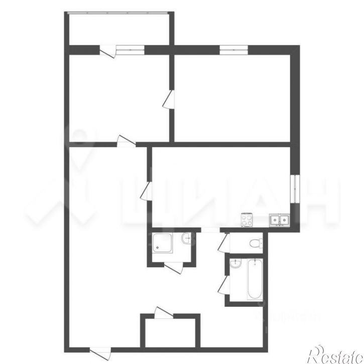 1-комн квартира улица Петрова, 20,  д. 20