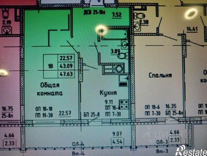 1-комн квартира в новом доме Прибрежный пр-д, 16,  д. 16