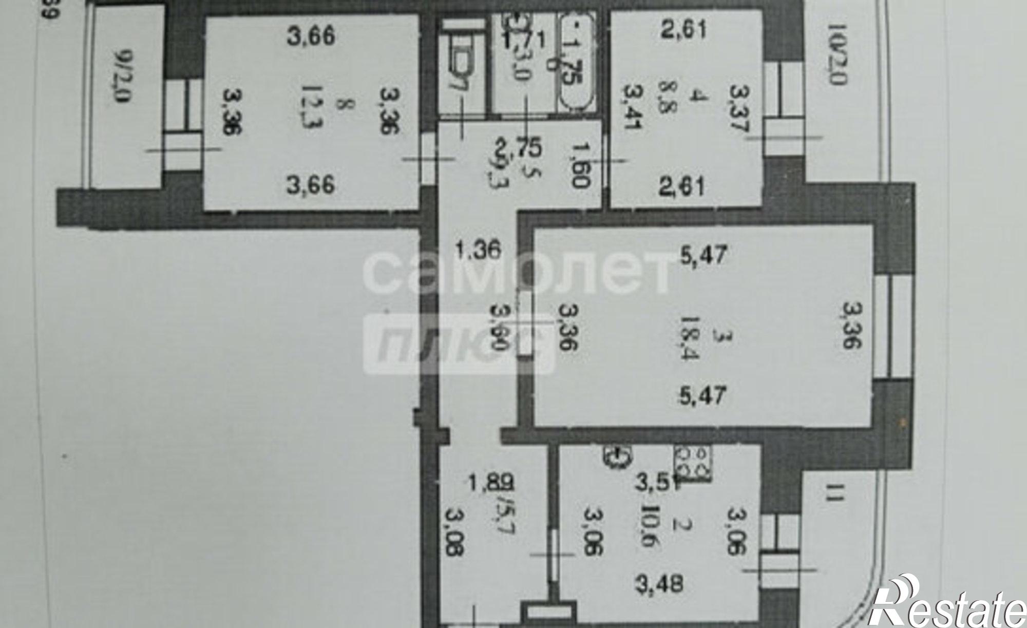 Купить квартиру за 5 720 000 рублей на ул Чернякова, 7в