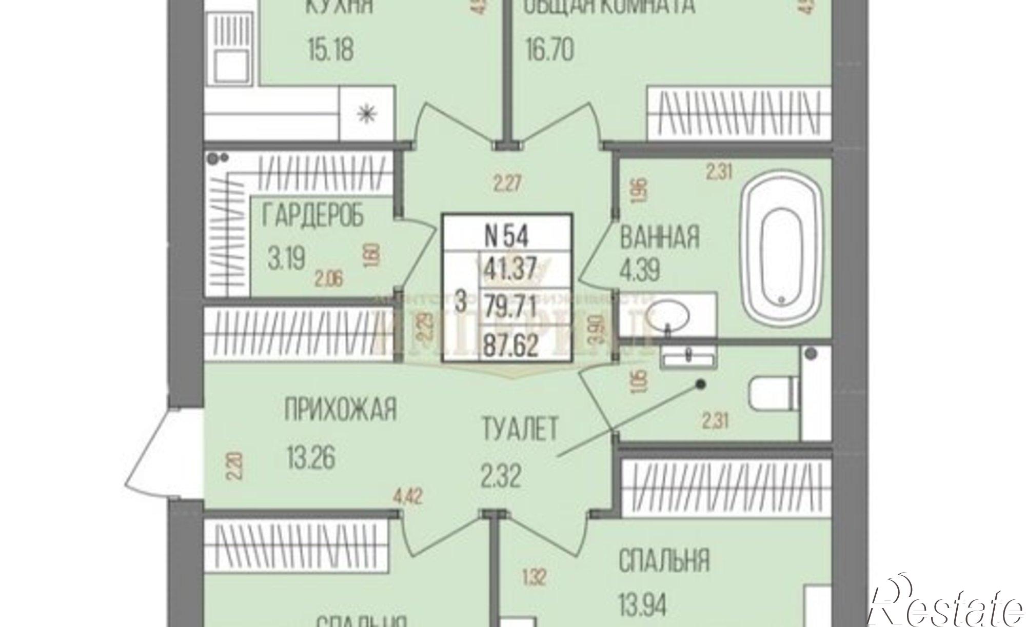 Купить квартиру за 10 532 800 рублей на улица Анникова, 8Б