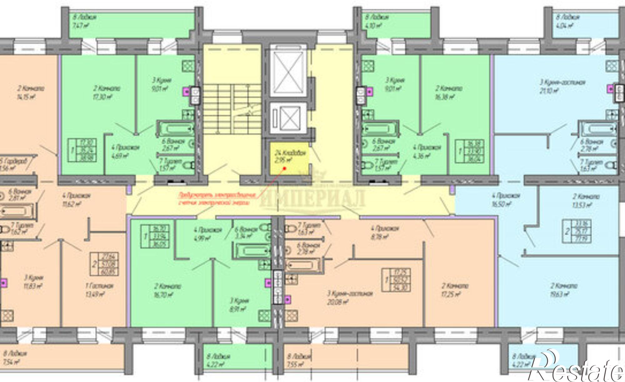 Купить квартиру за 6 417 600 рублей на ул Меримского, 6