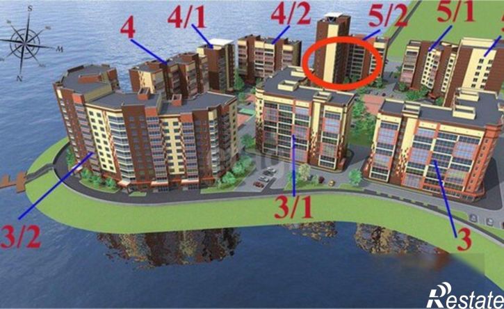 2-комн квартира в новом доме Прибрежный проезд, 18,  д. 18