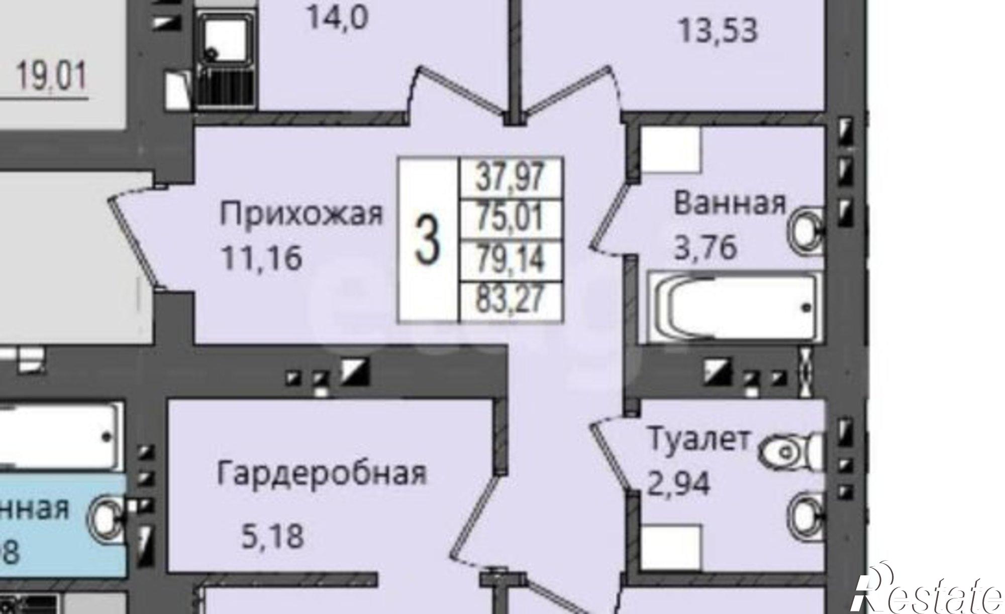 Купить квартиру за 7 330 230 рублей на микрорайон Светлый