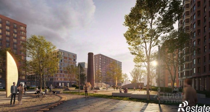 1-комн квартира в новом доме Кирпичная улица