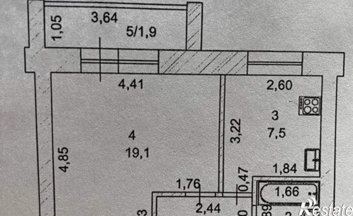 1-комн квартира ул Красноармейская, 105А,  д. 105А