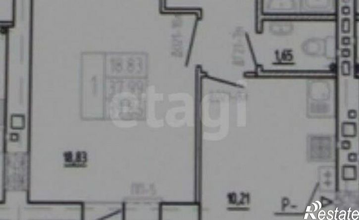 1-комн квартира Комсомольская улица, 86,  д. 86