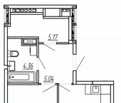 1-комн, 49 кв м, этаж 8/16 улица Панфилова, 34/2