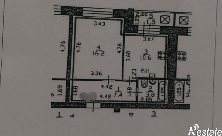 1-комн квартира улица Павленко, 55,  д. 55