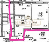 1-комн, 43кв м, этаж 4/9 улица Карла Маркса, 109Г