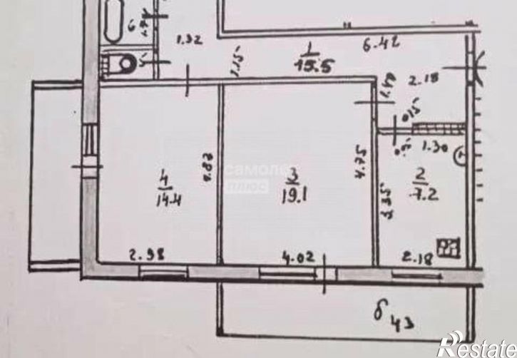 3-комн квартира б-р Чавайна, 19,  д. 19