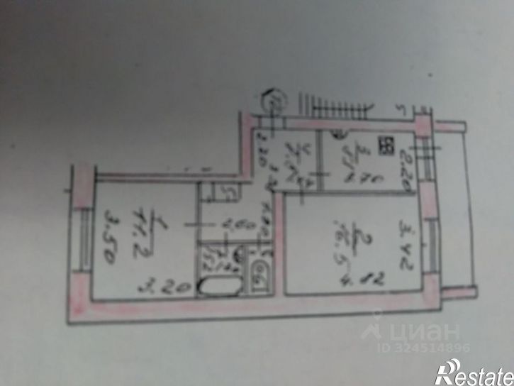 2-комн квартира ул Подольских курсантов, 26А,  д. 26А