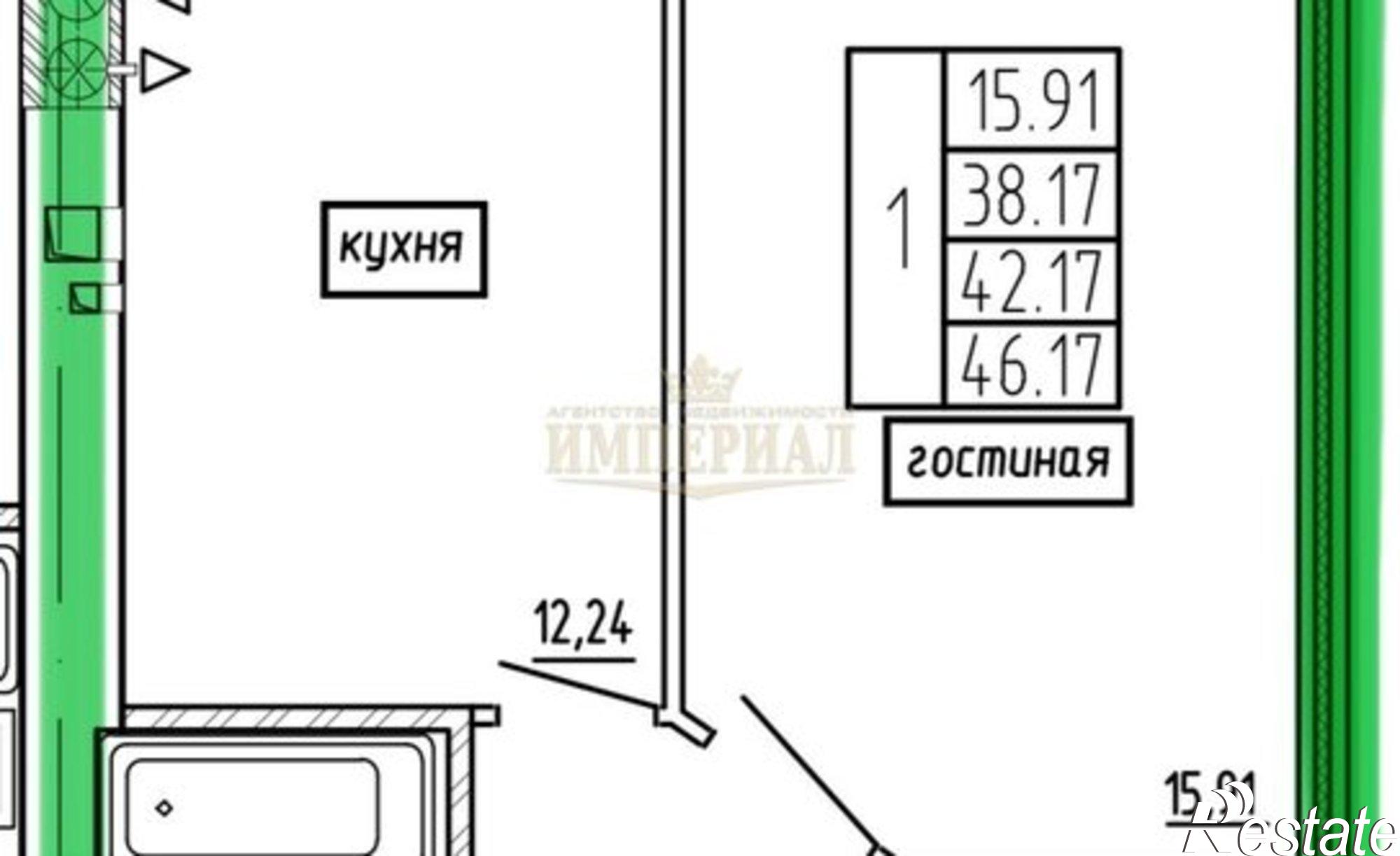 Купить квартиру за 9 234 000 рублей на Воскресенский проспект, 17А