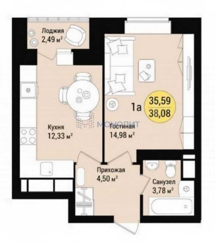 1-комн квартира Йошкар-Ола