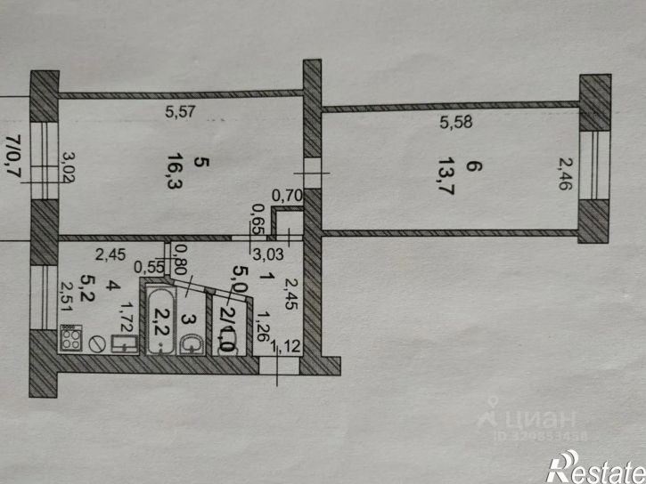 2-комн квартира ул Героев Сталинградской битвы, 6,  д. 6