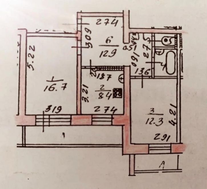 2-комн квартира Чавайна б-р, 13