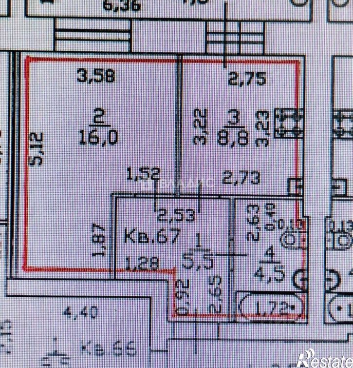 1-комн квартира улица Панфилова, 33Б/3,  д. 33Б/3
