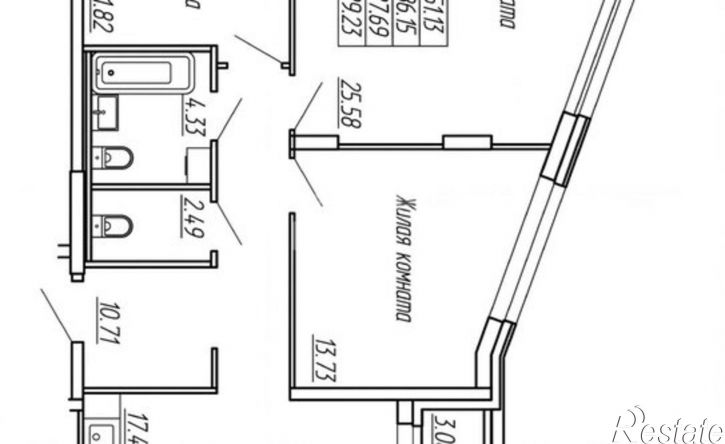 3-комн квартира улица Панфилова, 14,  д. 14