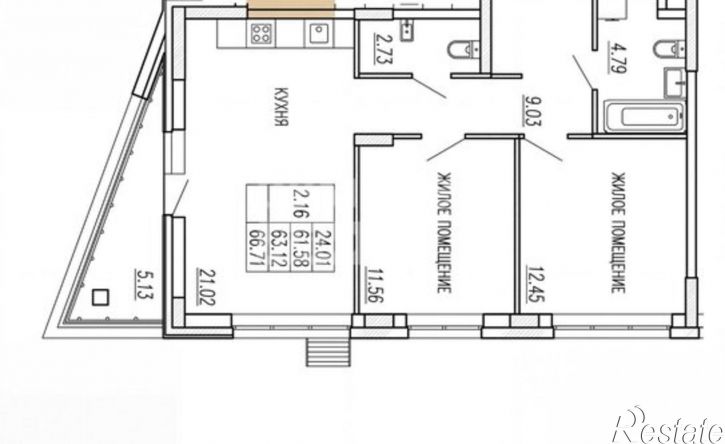 2-комн квартира улица Панфилова, 14,  д. 14