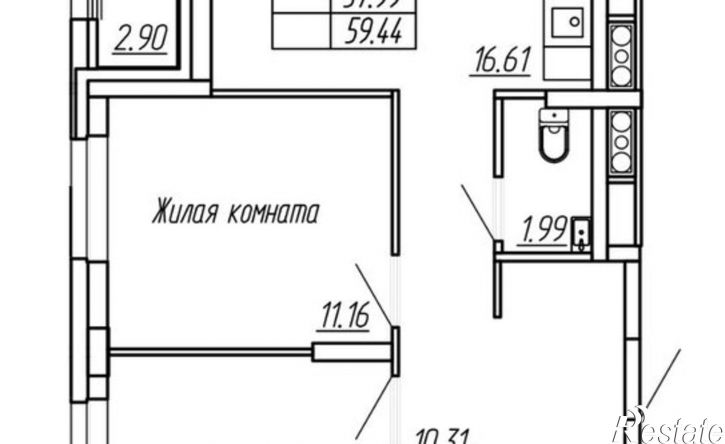 2-комн квартира ул Панфилова, 12А,  д. 12А