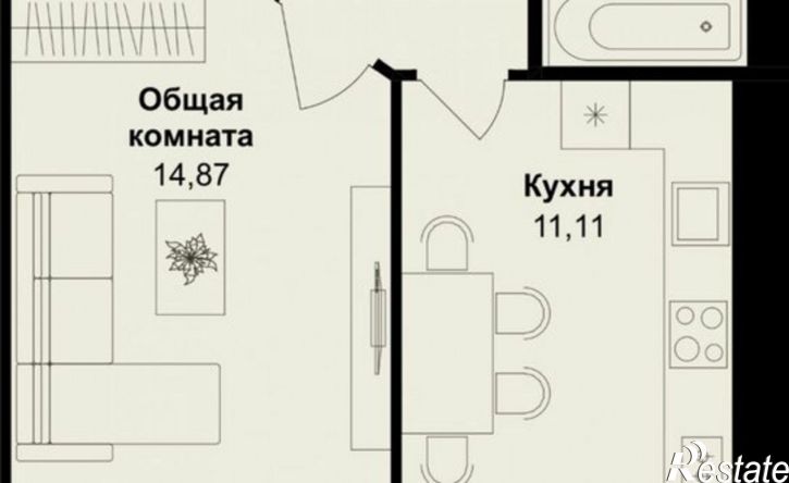 1-комн квартира бульвар Данилова, 8,  д. 8