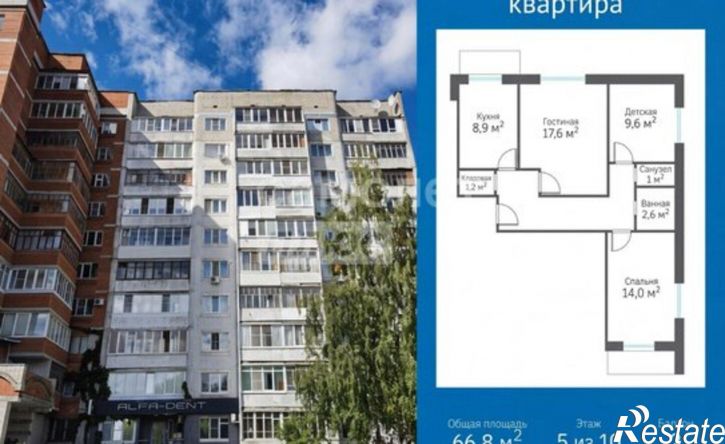 3-комн квартира ул Панфилова, 33,  д. 33