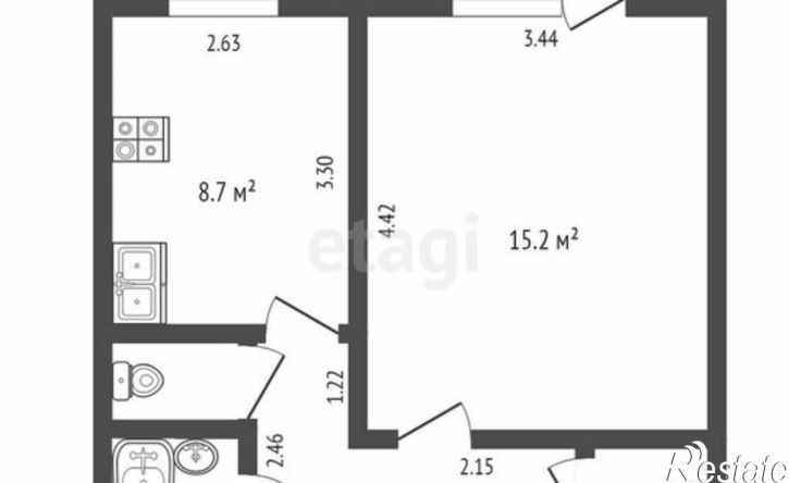 1-комн квартира ул Дружбы, 81,  д. 81