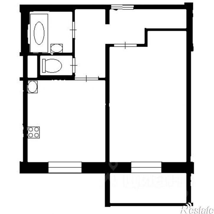 1-комн квартира ул Петрова, 20,  д. 20