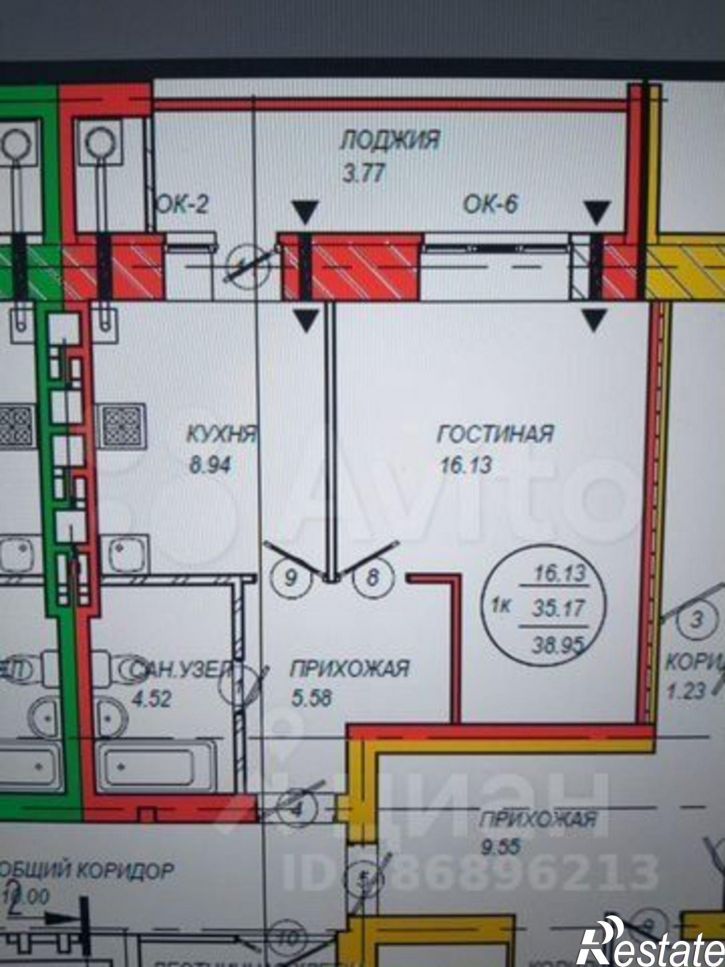 1-комн квартира ул Панфилова, 33б/2,  д. 33б/2