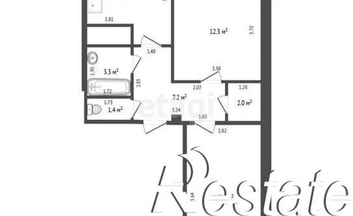 2-комн квартира улица Машиностроителей, 81А,  д. 81А