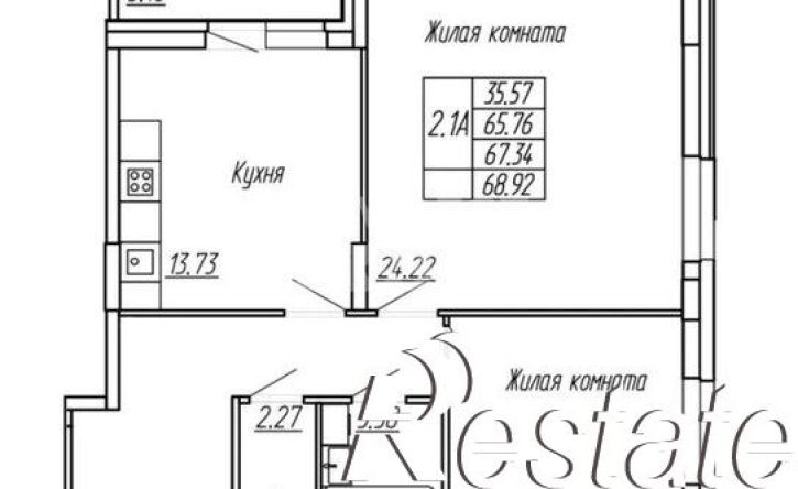 2-комн квартира улица Панфилова, 12А,  д. 12А