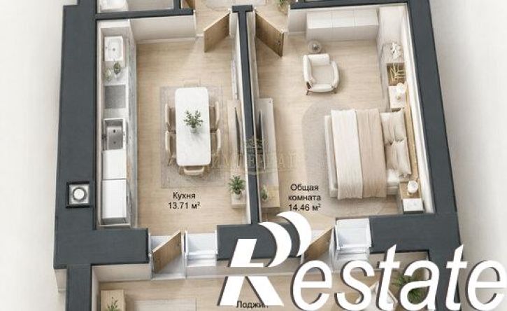 1-комн квартира бульвар Победы, 35,  д. 35