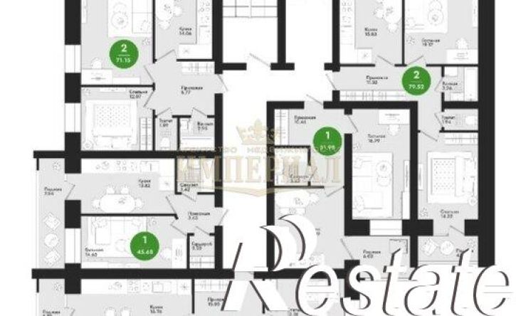 3-комн квартира улица Подольских Курсантов, 21,  д. 21